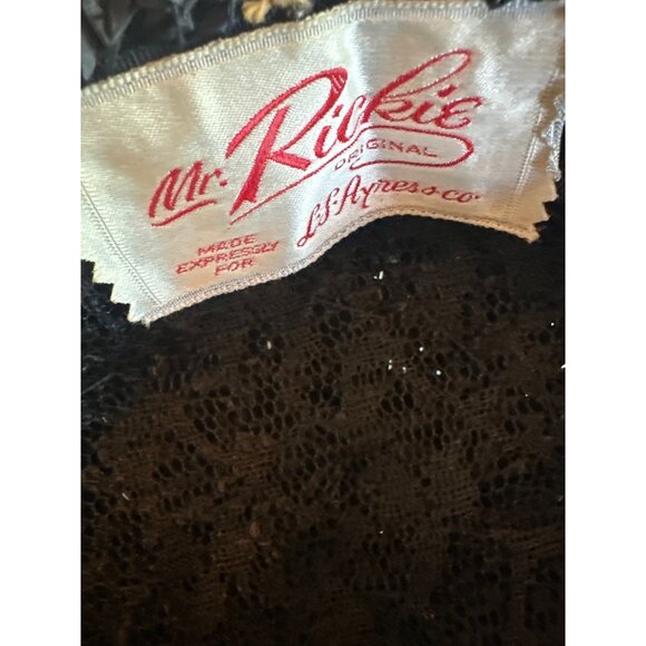 Vintage 60's Retro Black Woven Straw Hat Bow Detail Original Box - Picture 7 of 10